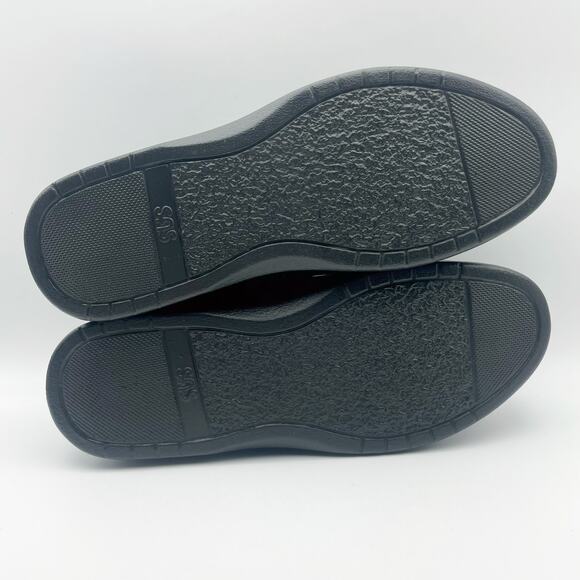 SAS Womens Me Too Adjustable Comfort Shoe US 11.5 WWW EU 42 Black Leather NIB - Picture 11 of 12